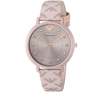 Emporio Armani Kappa Quartz Rose Gold Dial Pink Leather Strap Watch For Women - AR11010 Buy Now By Emporio Armani