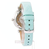 Emporio Armani Gianni T Bar Analog Crystals Silver Dial Blue Leather Strap Watch For Women - AR11443 Buy Now By Emporio Armani