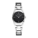 Calvin Klein Dainty Black Dial Silver Steel Strap Watch for Women - K7L23141 Buy Now By Calvin Klein