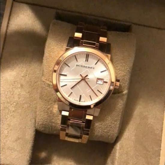 Burberry The City Rose Gold Dial Rose Gold Steel Strap Watch for Women - BU9135 Buy Now By Burberry