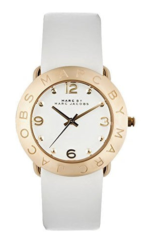 Marc Jacobs Amy White Dial White Leather Strap Watch for Women - MBM1150 Buy Now By Marc Jacobs