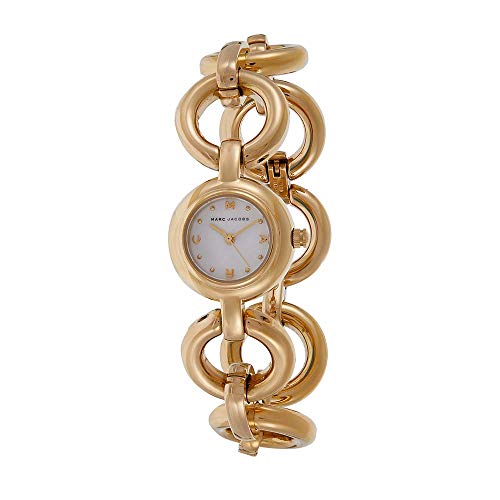 Marc Jacobs Rock White Dial Gold Steel Strap Watch for Women - MBM3005 Buy Now By Marc Jacobs