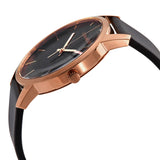 Calvin Klein City Quartz Black Dial Black Leather Strap Watch for Men - K2G2G6CZ Buy Now By Calvin Klein