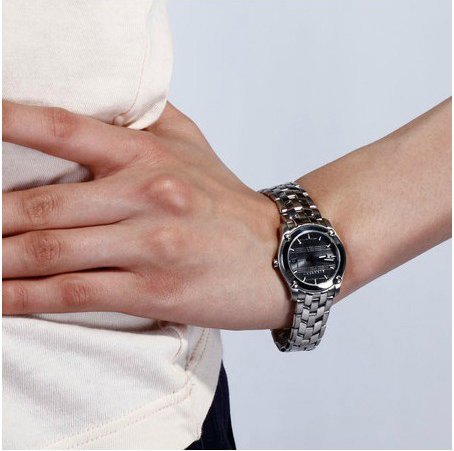 Burberry Herringbone Grey Dial Silver Steel Strap Watch for Women - BU1851 Buy Now By Burberry