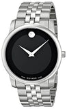 Movado Museum Classic Black Dial Silver Steel Strap Watch For Men - 606504 Buy Now By Movado