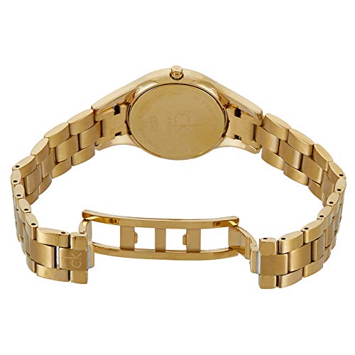 Calvin Klein Simplicity White Dial Gold Steel Strap Watch for Women - K4323212 Buy Now By Calvin Klein