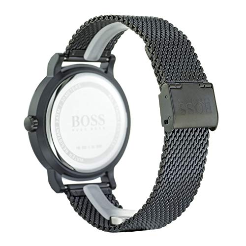 Hugo Boss Oxygen Black Dial Black Mesh Bracelet Watch for Men - 1513636 Buy Now By Hugo Boss
