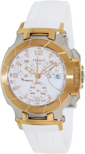 Tissot T Race Chronograph White Dial White Rubber Strap Watch for Women - T048.217.27.017.00 Buy Now By Tissot