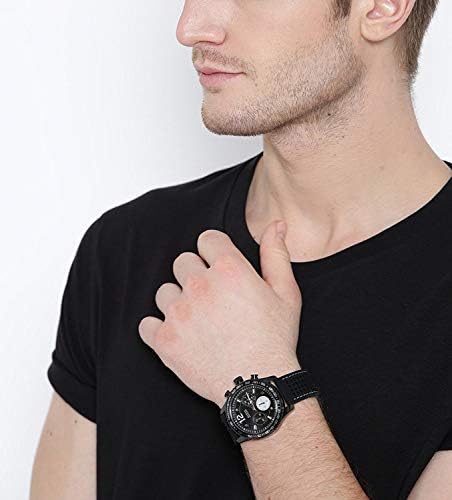 Guess Fleet Chronograph Black Dial Black Rubber Strap Watch for Men - W0971G1 Buy Now By Guess