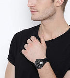 Guess Fleet Chronograph Black Dial Black Rubber Strap Watch for Men - W0971G1 Buy Now By Guess