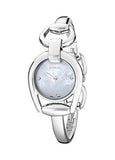 Gucci Horsebit Collection Diamonds Mother of Pearl Dial Silver Steel Strap Watch For Women - YA139506 Buy Now By Gucci