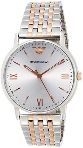 Emporio Armani Kappa Quartz Silver Dial Two Tone Mesh Bracelet Watch For Men - AR11093 Buy Now By Emporio Armani