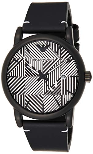 Emporio Armani Luigi Quartz White Dial Black Rubber Strap Watch For Men - AR11136 Buy Now By Emporio Armani