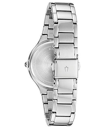 Bulova Crystal Collection Mother of Pearl Dial Silver Steel Strap Watch for Women - 96L263 Buy Now By Bulova