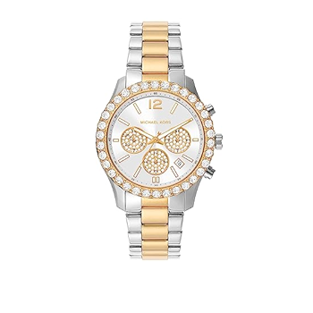 Michael Kors Berkley Chronograph Silver Dial Two Tone Steel Strap Watch For Women - MK7415 Buy Now By Michael Kors