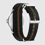 Gucci G Timeless Analog Quartz Black Dial Black NATO Strap Watch For Men - YA126321 Buy Now By Gucci