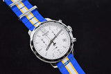 Tissot Quickster Chronograph NBA Golden State Warriors White Dial Two Tone NATO Strap Watch for Men - T095.417.17.037.15 Buy Now By Tissot