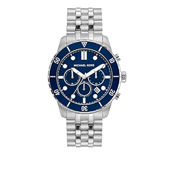 Michael Kors Cunningham Chronograph Blue Dial Silver Steel Strap Watch For Men - MK8999 Buy Now By Michael Kors