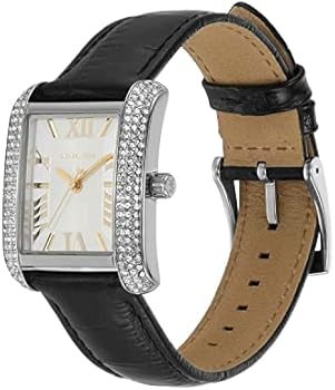 Michael Kors Emery Three Hand Silver Dial Black Leather Strap Watch For Women - MK4696 Buy Now By Michael Kors