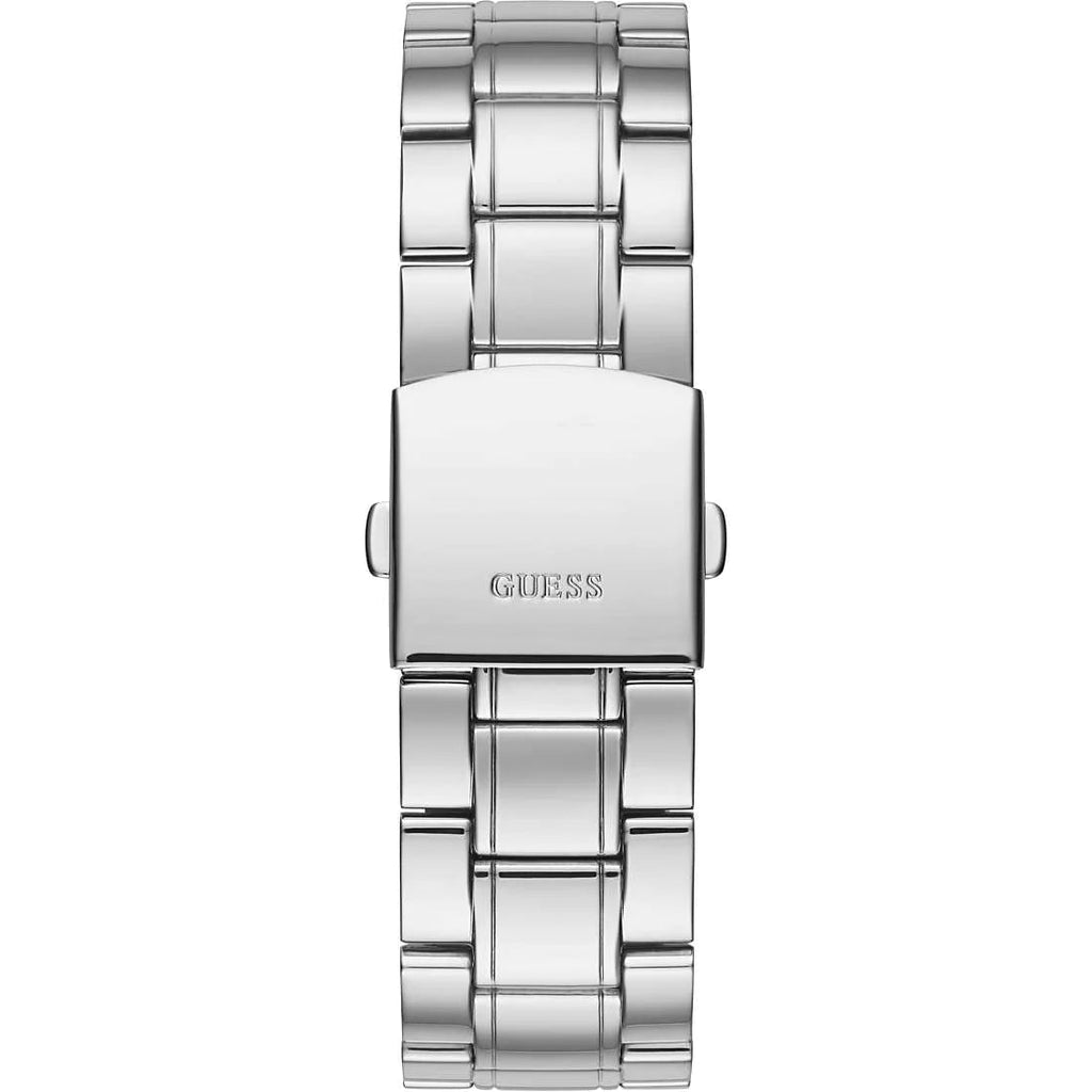 Guess Hendrix Silver Dial Silver Steel Strap Watch for Men - GW0066G1 Buy Now By Guess