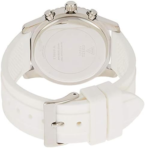 Guess Zena Analog White Dial White Rubber Strap Watch For Women - W1094L1 Buy Now By Guess