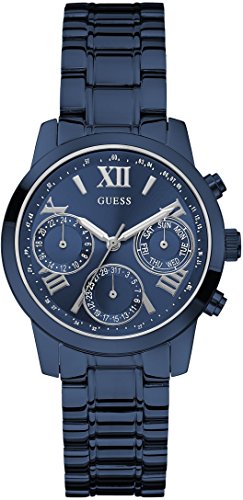 Guess F14 Chronograph Analog Blue Dial Blue Steel Strap Watch For Women - W0448L5 Buy Now By Guess