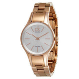 Calvin Klein Simplicity White Dial Rose Gold Steel Strap Watch for Women - K4323520 Buy Now By Calvin Klein