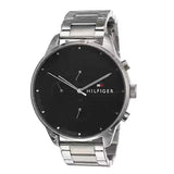 Tommy Hilfiger Chase Quartz Black Dial Silver Steel Strap Watch For Men - 1791485 Buy Now By Tommy Hilfiger