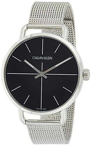 Calvin Klein Even Black Dial Silver Mesh Bracelet Watch for Women - K7B23121 Buy Now By Calvin Klein