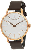 Calvin Klein Even Silver Dial Brown Leather Strap Watch for Men - K7B216G6 Buy Now By Calvin Klein