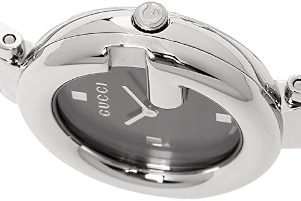 Gucci Guccissima Black Dial Silver Steel Strap Watch For Women - YA134301 Buy Now By Gucci