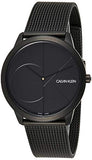 Calvin Klein Minimal Black Dial Black Mesh Bracelet Watch for Men - K3M514B1 Buy Now By Calvin Klein
