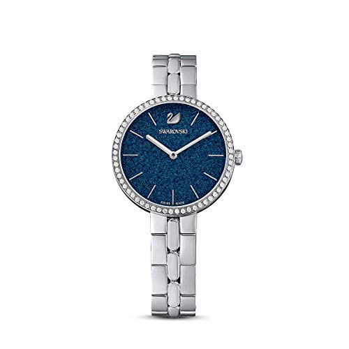 Swarovski Cosmopolitan Blue Dial Silver Steel Strap Watch for Women - 5517790 Buy Now By Swarovski