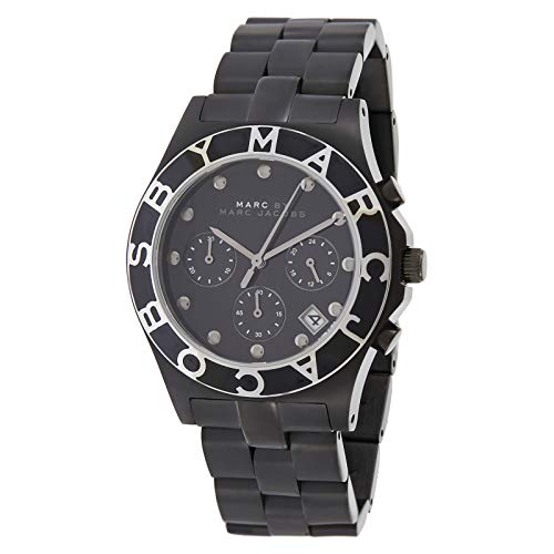 Marc Jacobs Blade Chronograph Black Dial Black Steel Strap Watch for Women - MBM3083 Buy Now By Marc Jacobs