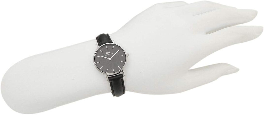 Daniel Wellington Classic Petite Sheffield Black Dial Black Leather Strap Watch For Women - DW00100236 Buy Now By Daniel Wellington