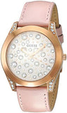 Guess Wonderlust Beige Dial Pink Leather Strap Watch for Women - W1065L1 Buy Now By Guess