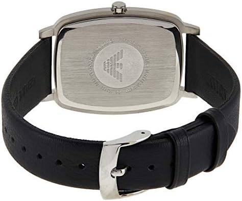 Emporio Armani Epsilon Quartz Black Dial Black Leather Strap Watch For Men - AR2490 Buy Now By Emporio Armani