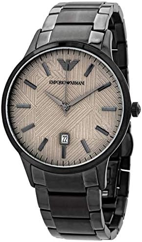 Emporio Armani Renato Quartz Beige Dial Grey Steel Strap Watch For Men - AR11183 Buy Now By Emporio Armani