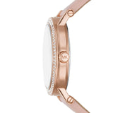 Michael Kors Corey Analog Rose Gold Dial Pink Leather Strap Watch For Women - MK2987 Buy Now By Michael Kors