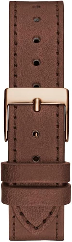 Guess Fame Quartz Rose Gold Dial Brown Leather Strap Watch For Women - GW0548L2 Buy Now By Guess