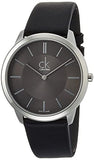 Calvin Klein Minimal Black Dial Black Leather Strap Watch for Men - K3M211C4 Buy Now By Calvin Klein
