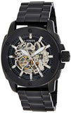 Fossil Modern Machine Automatic Silver Dial Black Steel Strap Watch for Men - ME3080 Buy Now By Fossil