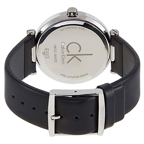 Calvin Klein Sight Black Dial Black Leather Strap Watch for Men - K1S21102 Buy Now By Calvin Klein