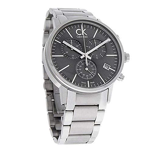 Calvin Klein Post Minimal Chronograph Black Dial Silver Steel Strap Watch for Men - K7627161 Buy Now By Calvin Klein