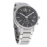 Calvin Klein Post Minimal Chronograph Black Dial Silver Steel Strap Watch for Men - K7627161 Buy Now By Calvin Klein