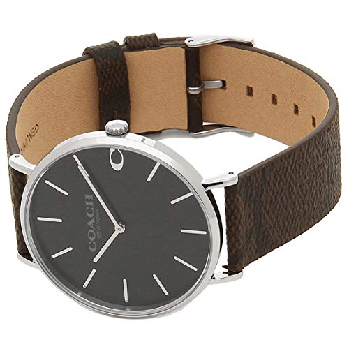 Coach Charles Black Dial Brown Leather Strap Watch for Women - 14602156 Buy Now By Coach