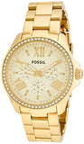 Fossil Cecile Chronograph Gold Dial Gold Steel Strap Watch for Women - AM4482 Buy Now By Fossil