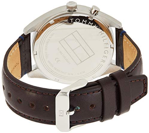 Tommy Hilfiger Deacan Blue Dial Brown Leather Strap Watch for Men - 1791549 Buy Now By Tommy Hilfiger