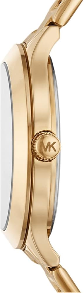 Michael Kors Slim Runway Crystals Gold Dial Gold Steel Strap Watch for Women - MK1046 Buy Now By Michael Kors