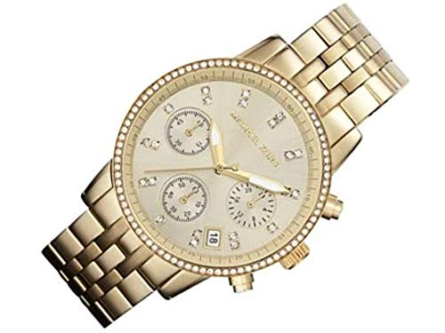 Michael Kors Runway Chronograph Gold Dial Gold Steel Strap Watch For Women - MK5698 Buy Now By Michael Kors
